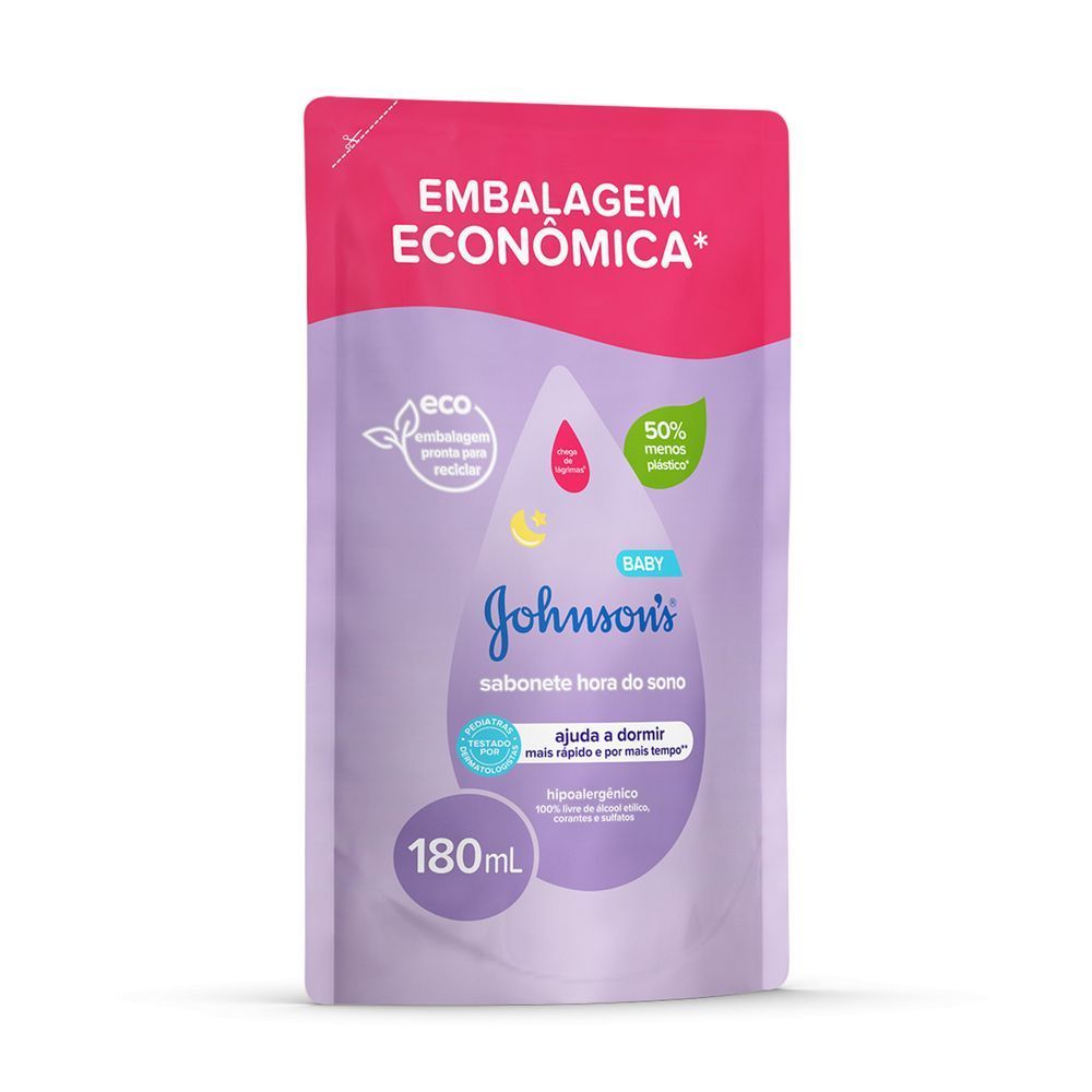 Detalhes do Sabonete Líquido Johnson's Baby Refil Hora Do Sono 180ml
