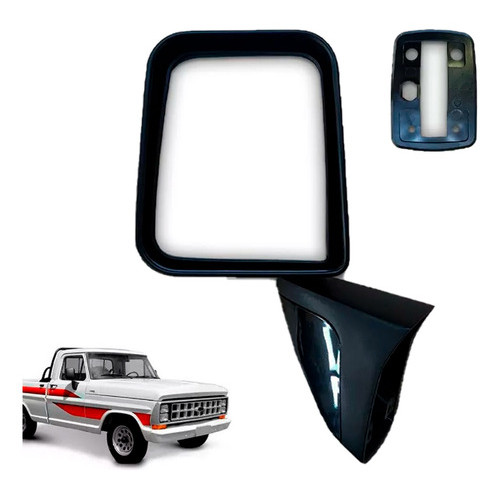 Retrovisor Ford F1000 1997 1998 Origi Metagal Fixo Esquerdo