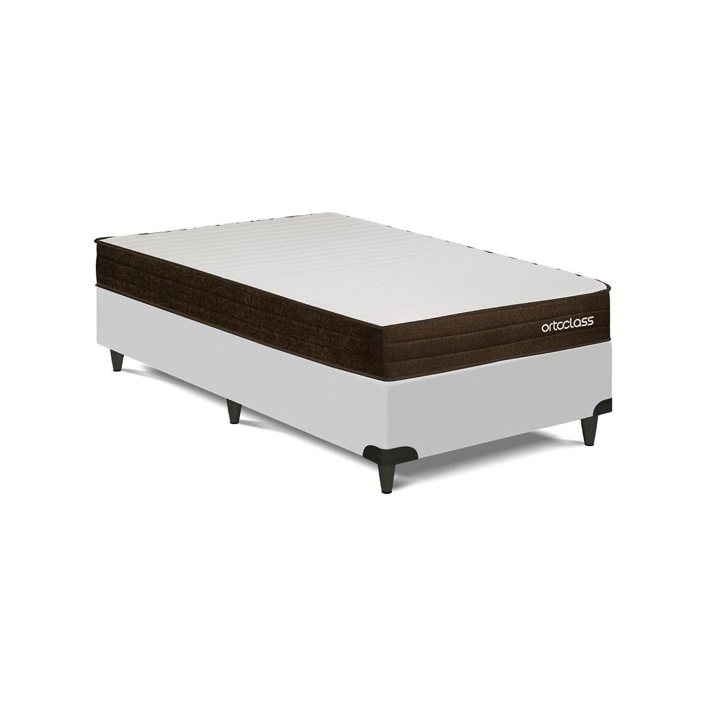 Cama Box e Colchão Poli D28 - Solteiro (78x188)- Ortoclass em Oferta na Shopee