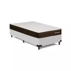 Cama Box e Colchão Poli D28 - Solteiro (78x188)- Ortoclass