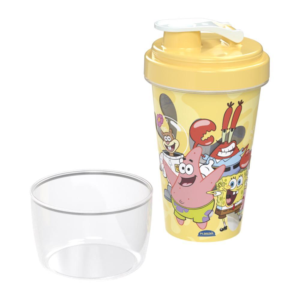Mini Shakeira Bob Esponja Garrafa Lancheira Plasútil