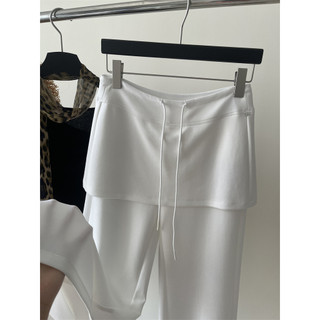JAYT vida diária sentimento elegante All-Match Culottes cobrindo cruz mais magro olhar minimalista falso cortina de bund