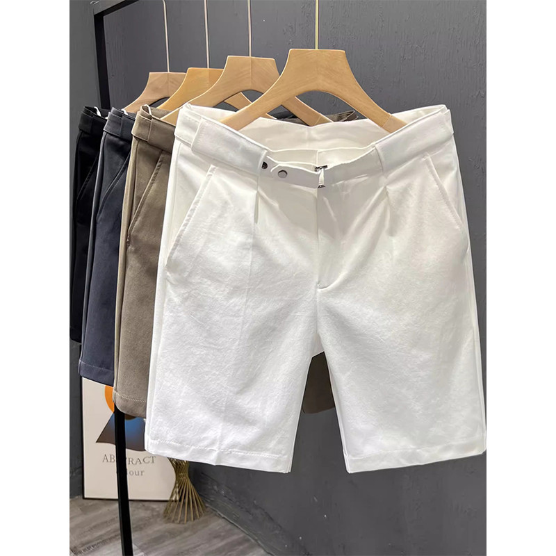 Estilo simples terno masculino Shorts verão na moda versão coreana moda magro-ajuste calças de cinco pontos masculino fi