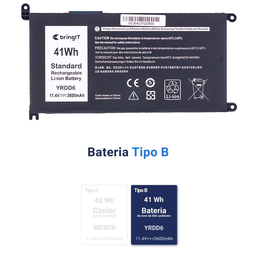 Bateria para Notebook Dell Inspiron 15-3501