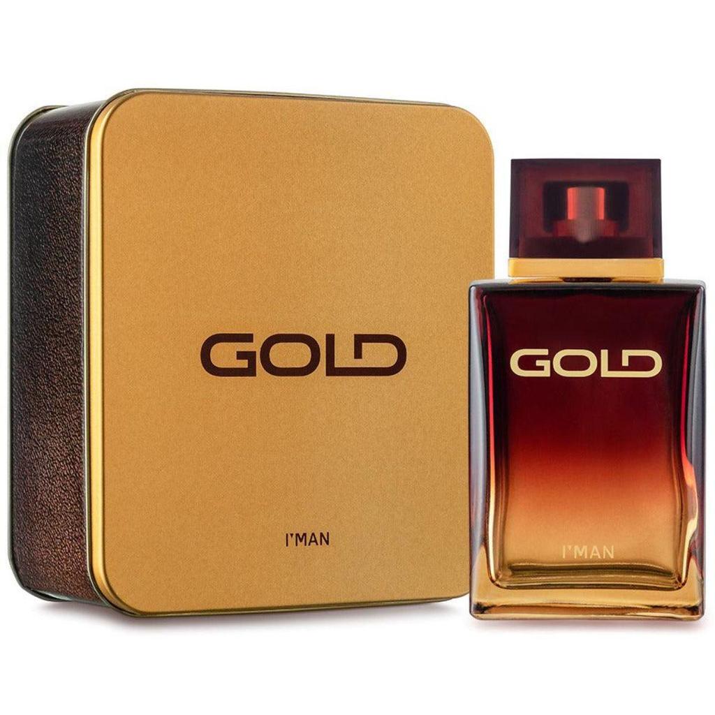 Perfume Deo Colônia I’MAN Gold Masculino 100ml Ciclo Cosmeticos Lata Decorativa