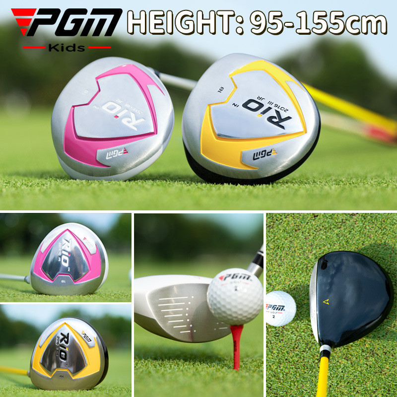Clube de golfe infantil PGM tamanho grande No 1 clube infantil de madeira para meninos e meninas, clube de carbono para 