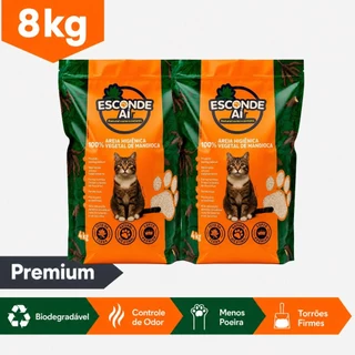 Areia de Mandioca 8kg Esconde Aí Biodegradável Natural