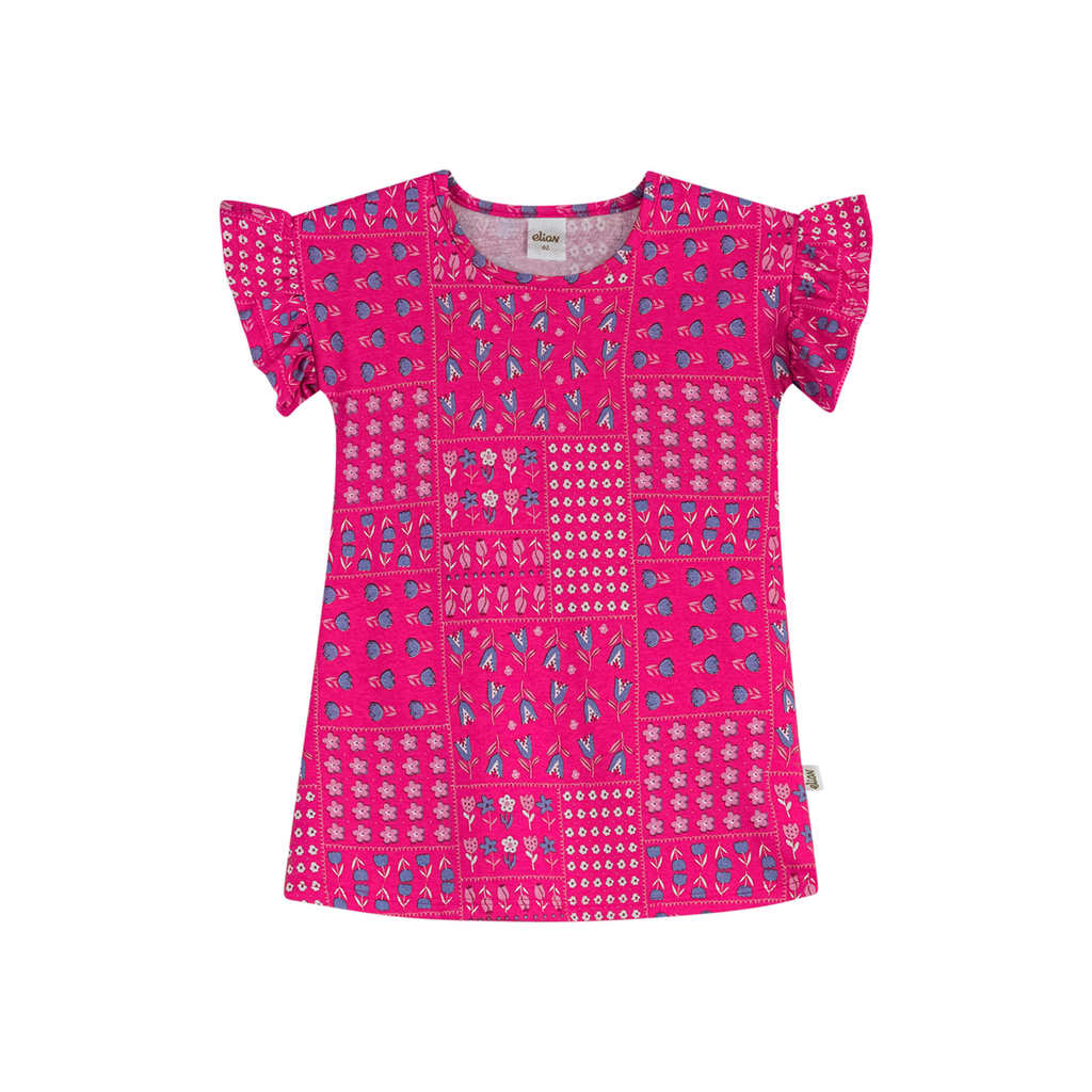 Vestido Infantil Menina Mix Floral Elian Rosa