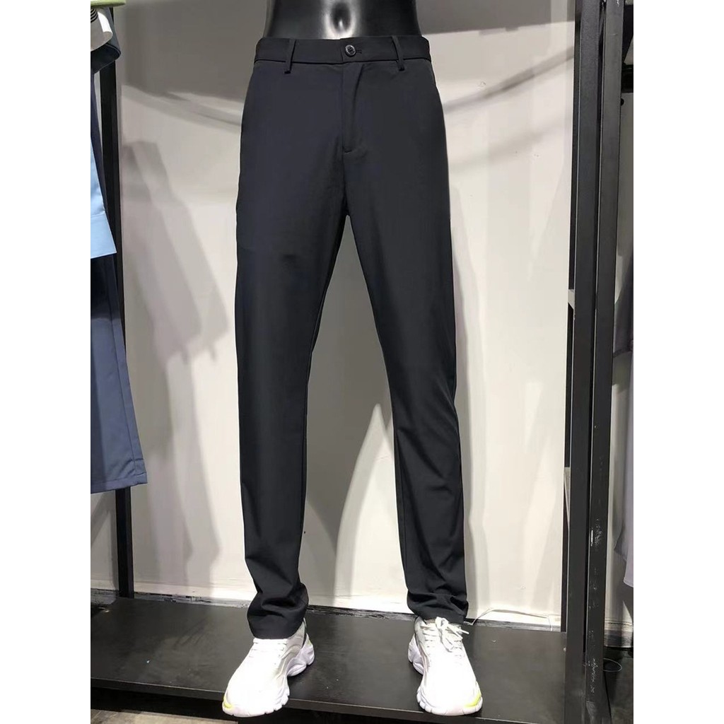 Marca roupas masculinas Jck Jns negócios masculino fino-ajuste pés pequenos em linha reta calças masculinas preto Anti-r