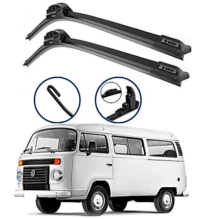Par Palhetas Limpador De Parabrisa Dianteiro Para Volkswagen Kombi / Furgão 2012 2013