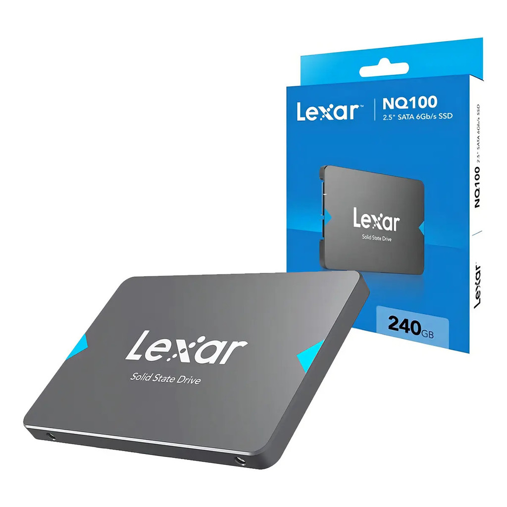 SSD Lexar NQ100 240GB SATA III 2,5 Até 550MB/s LNQ100X240G-RNNNG