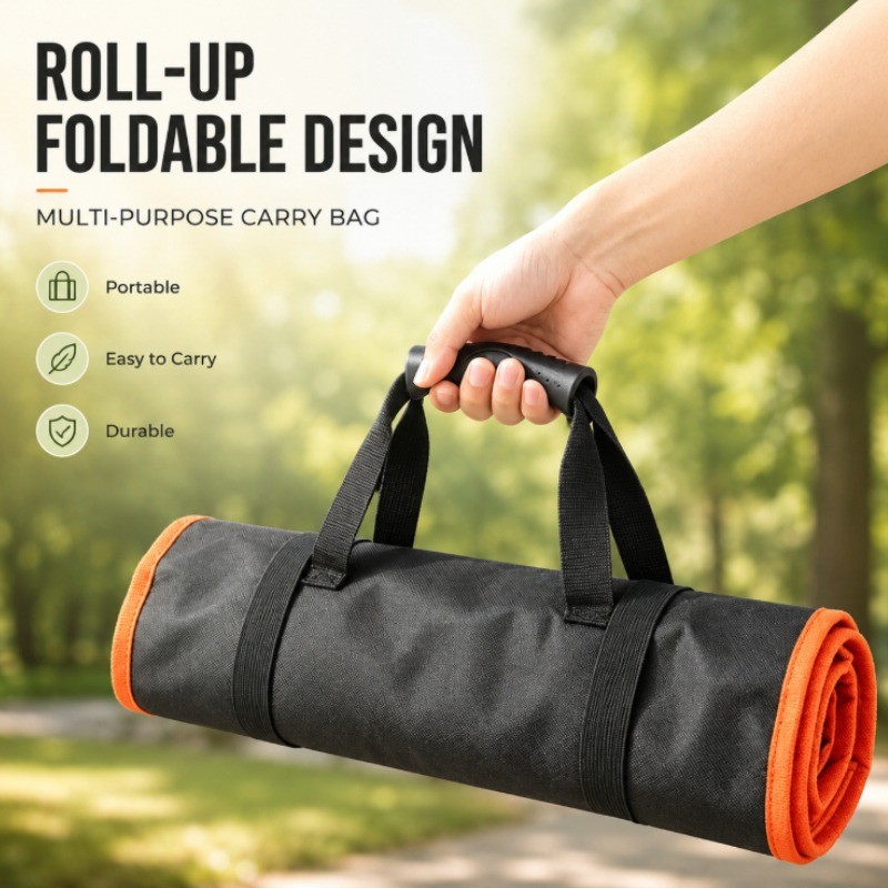 Ferramenta De Rolo De Pano Oxford Durável Bolsa Armazenamento Para Eletricista Com Vários Slots De Ferramentas Multifunc