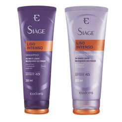 Kit 1 Shampoo Siàge Liso Intenso 250ml