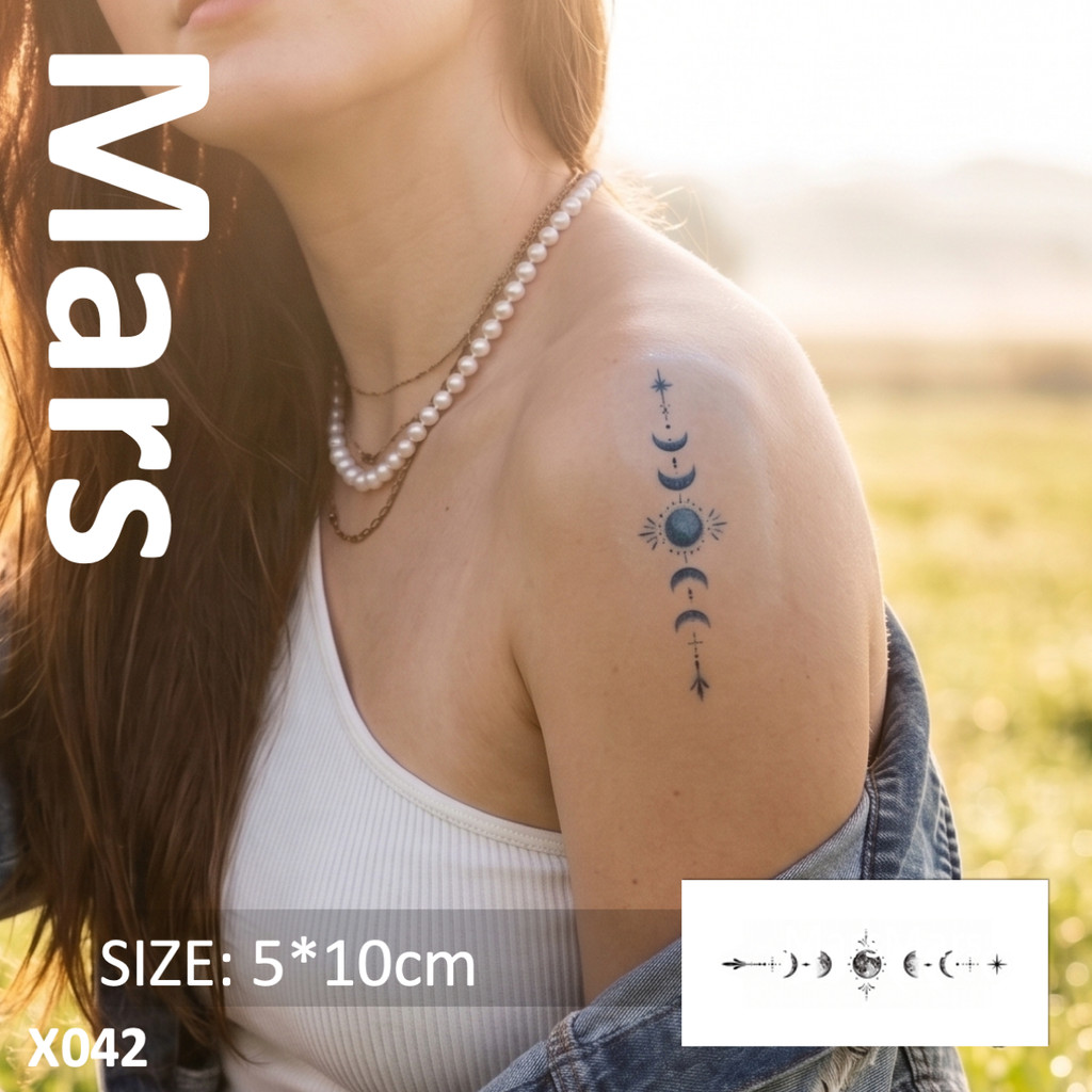 Mars Tattoonova Tecnologia Mágica , Longa Duração 2 Semanas , Tatuagem Semi-Permanente Temporária , Adesivo De Falsa , "