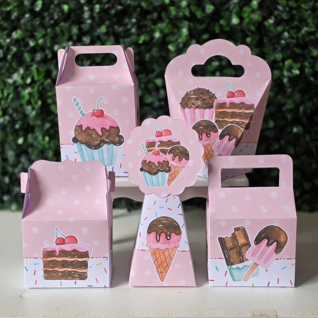 Kit Caixinhas CONFEITARIA para festa infantis lembrancinhas de aniversario mimos decoração personalizados do tema