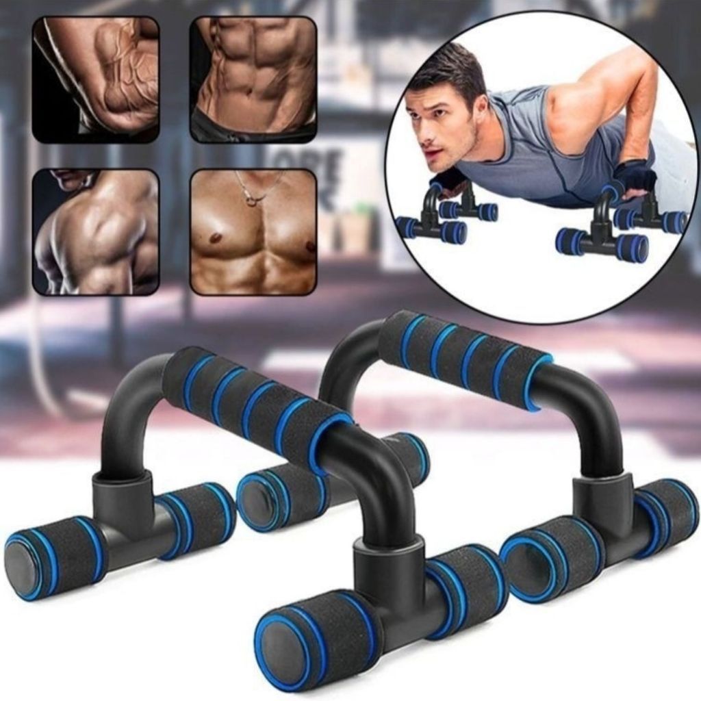Barra de Flexão Apoio Força Portátil de Chão de Peito Taf Braço Suporte Fixo Push + Hand Grip