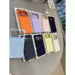 Nova Capa De Telefone Magnética Ondulação De Silicone Líquido Com Para iPhone 17 Ar 16 15 14 13 12 11pro max