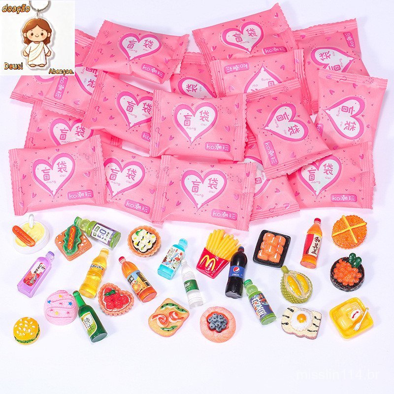 50 Pçs Brinquedos De Comida Em Miniatura mini Modelos Simulação Supermercados Lanches Bebidas Garrafas De Vinho DIY Pequ