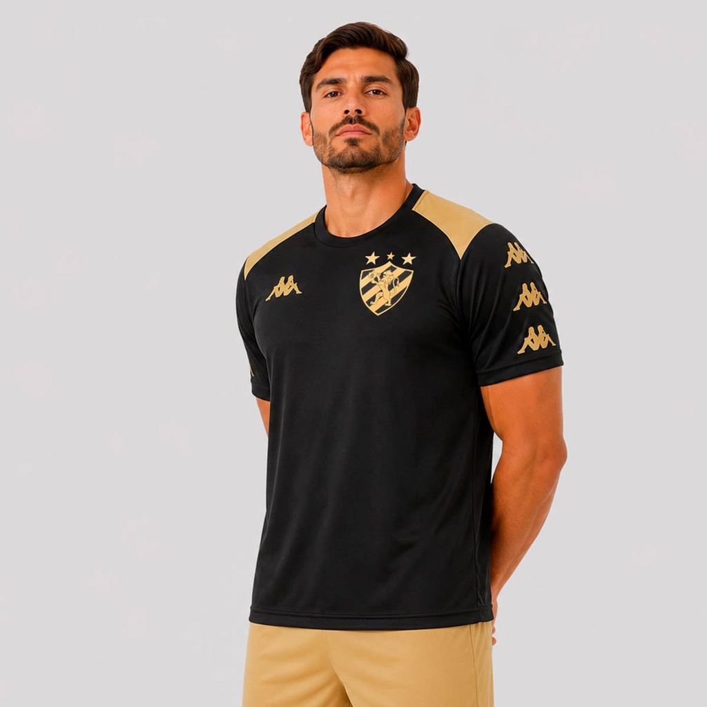 Camiseta Kappa Sport Recife Supporter Banda Kut 2026 Preta — imagem 2 de 2