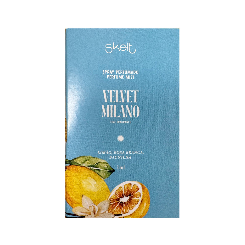 Brinde Skelt Velvet Milano Perfume Mist - Body Splash 1ml