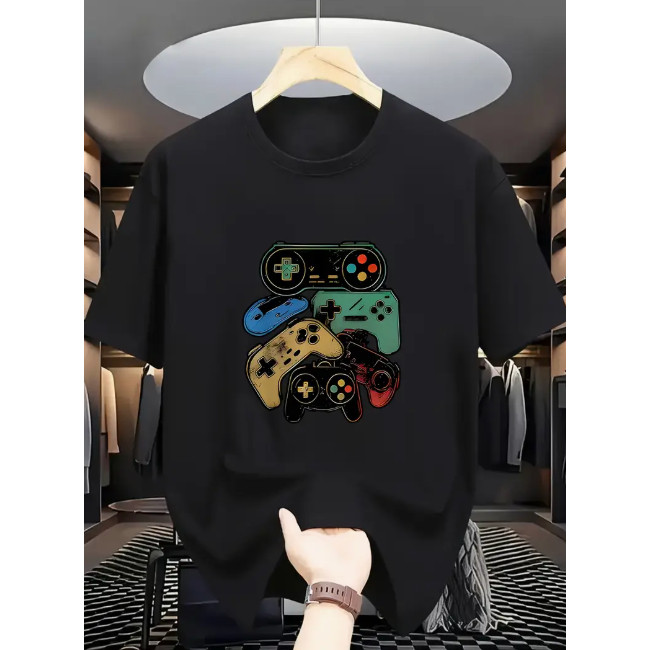 Camiseta Infantil Menino GAMER controle Coloridos  Camisa estampada 100% algodão