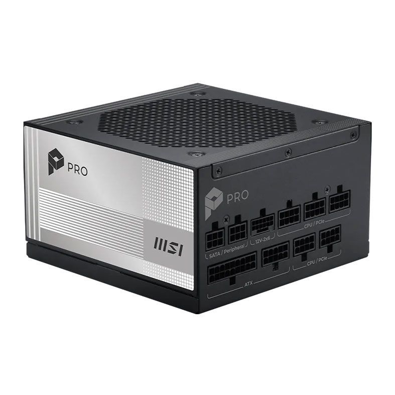 Fonte MSI Pro A850PL, 850W, Full Modular, ATX 3.1, PCIe 5.1, 80 Plus Platinum, P