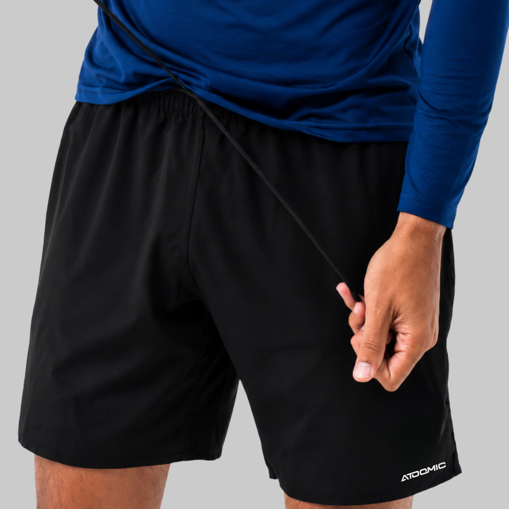 Bermuda Shorts Elastano Preto Modelo Premium Mauricinho Treino Academia Tecido Levinho