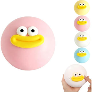 Smushers Face Squishy , Roscas Intercambiáveis , Bolas De Compressão Sensorial Com Retorno Lento Para Alívio (Cor da Chu