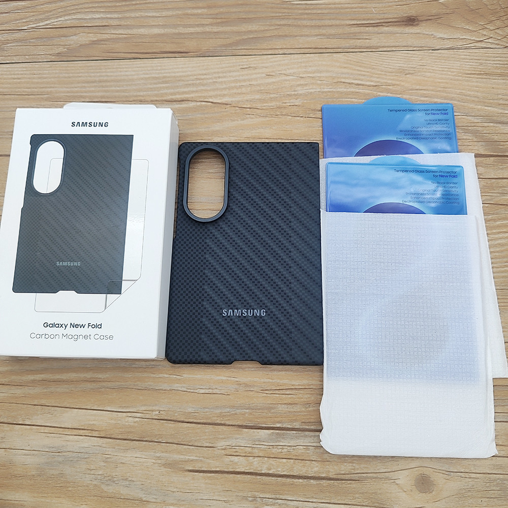 SAMSUNG Galaxy Z Fold 8 5G Caso Magnético Para Aramida Fibra De Carbono Leve Arm
