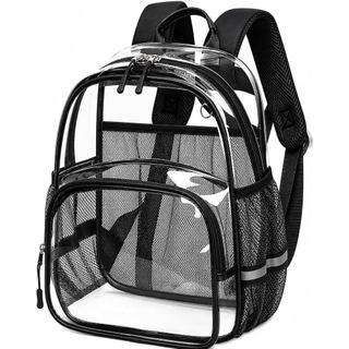 Mochila Transparente Bluboon para Eventos em Estádios 12×6×12, Bolsa Transparente Aprovada para Estádios para Concertos,