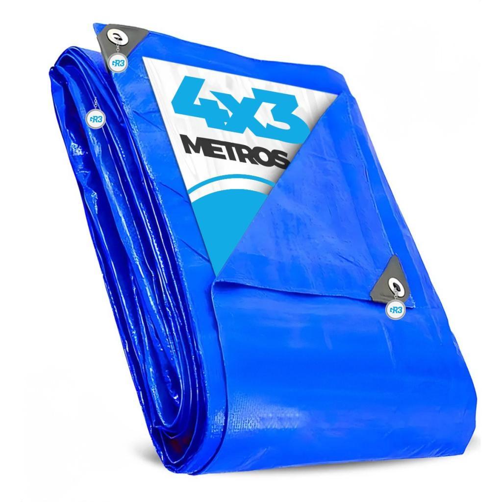LONA PLASTICA 4X3 IMPERMEÁVEL REFORÇADA PISCINA PROTEÇÃO TOLDO TENDA CAMPING GARAGEM BARCO MULTIUSO