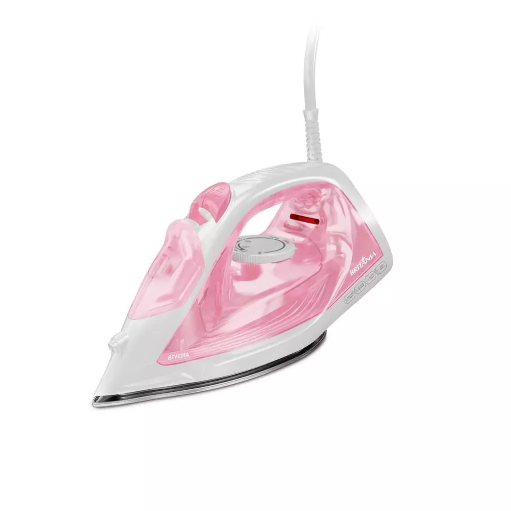 Ferro de Passar a Vapor Britânia Rosa Vapor Extra BFVE01A