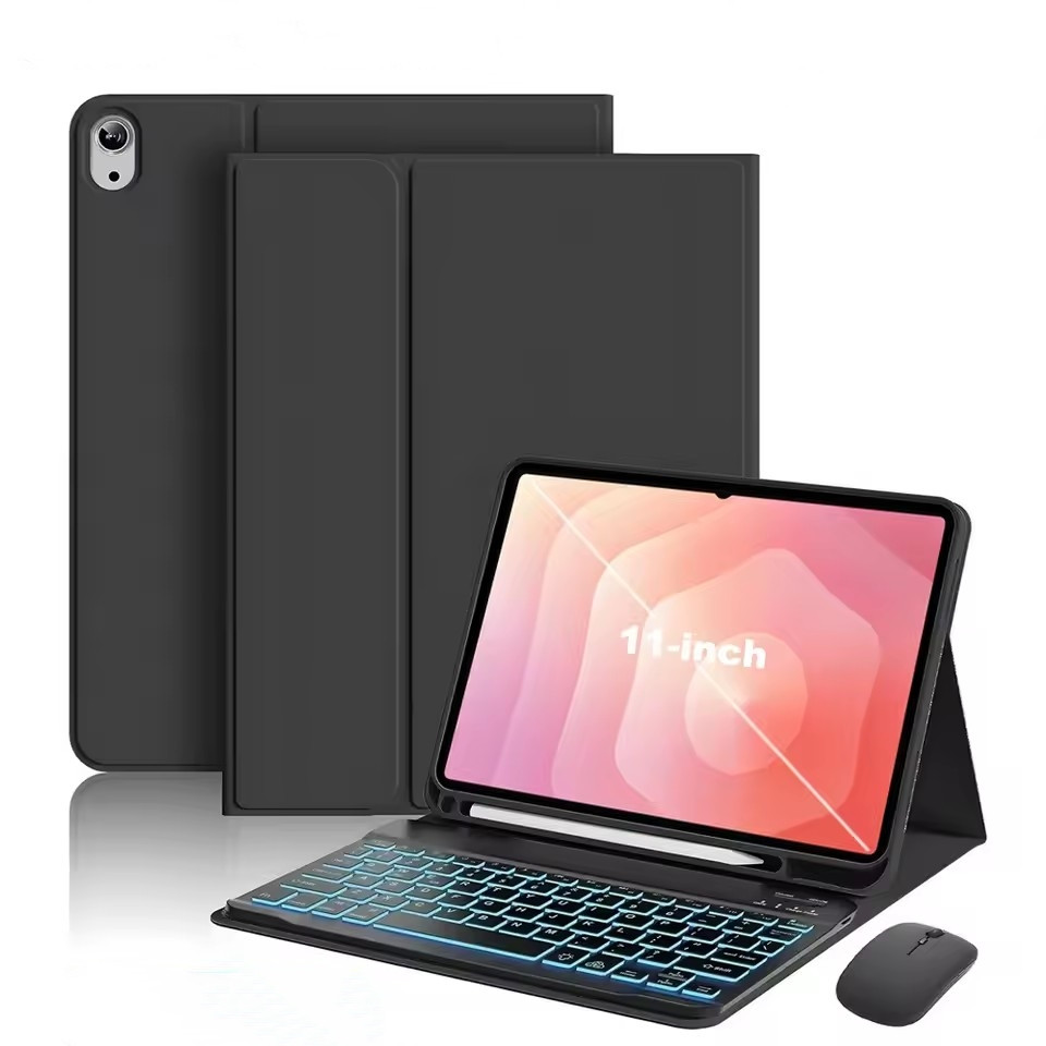 Capa De Teclado Bluetooth Retroiluminada Para Samsung Galaxy Tab S10 Lite S9 FE/