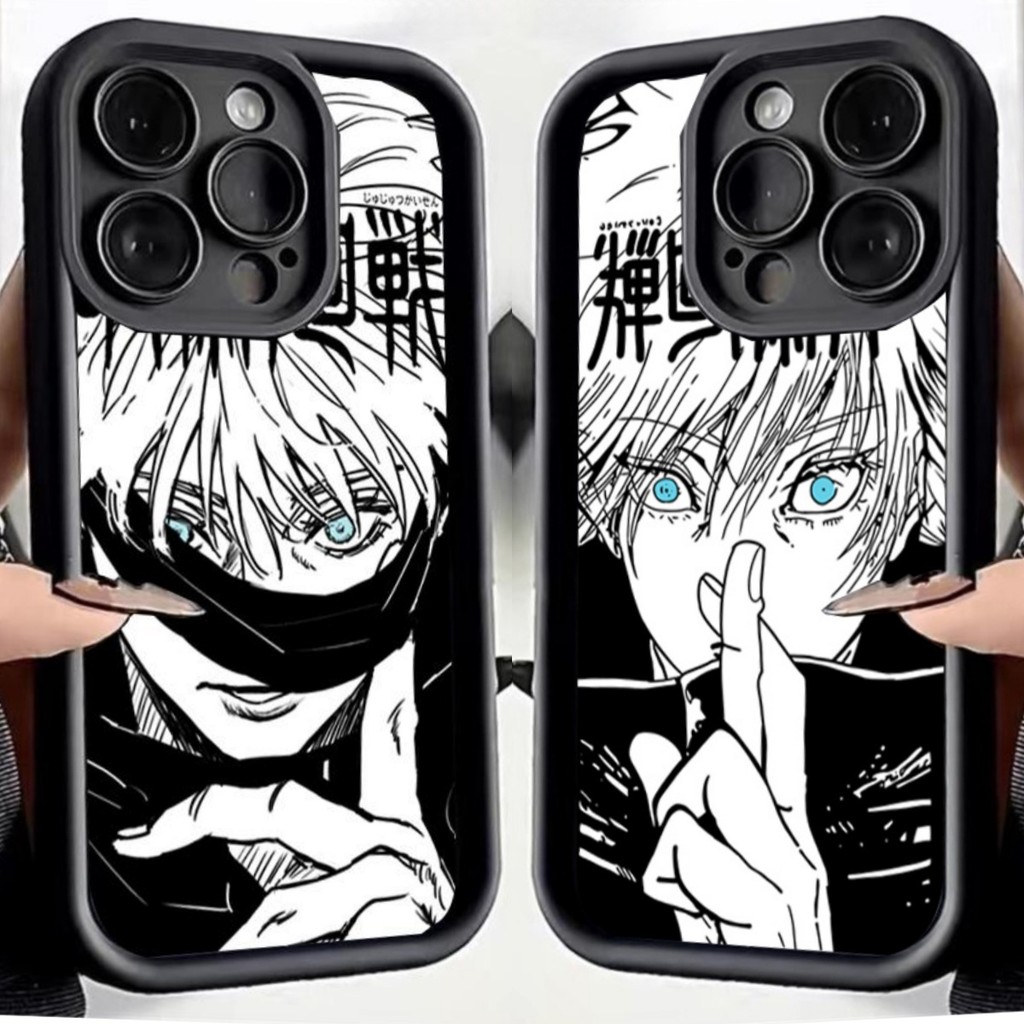 Capa De Telefone Para Samsung Galaxy A56 A17 A15 A16 A36 A26 A55 A54 A35 A36 A53 A34 A23 5G Anime Jujutsu Kaisen Gojo Sa