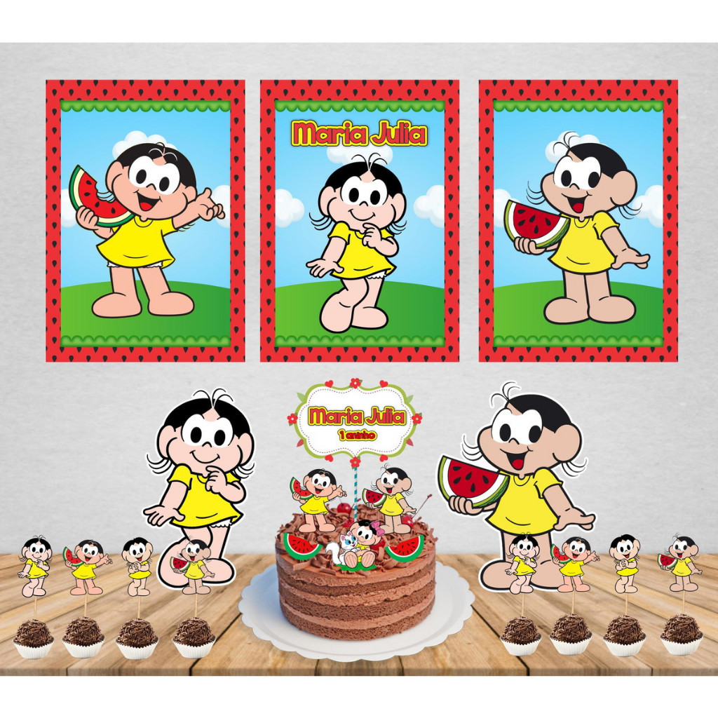 KIT FESTA MAGALI - SÓ UM BOLINHO/ANIVERSÁRIO/MESVERSÁRIO