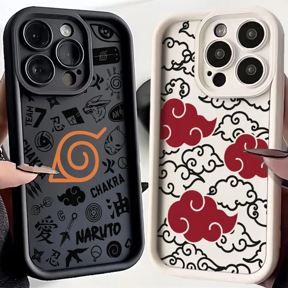 Japão Anime Naruto Akatsukie Cloud Shell Para Samsung Galaxy A57 A17 A27 A37 A07 S25 S26 FE S26 Ultra Plus Caixa De Tele