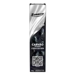 Creme Dental Sorriso Carvão Ativado - embalagem com 12 Unidades