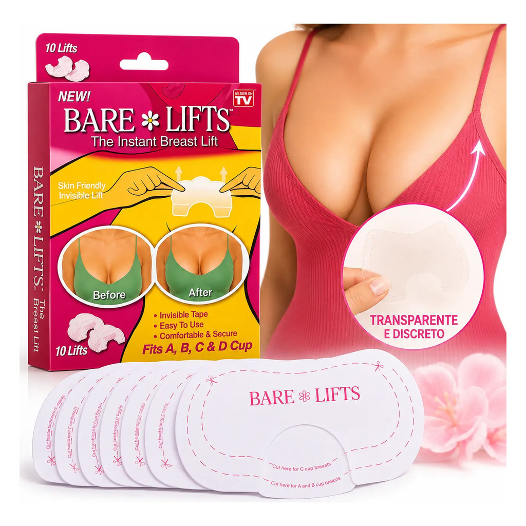 Adesivo Levanta Seios Bare Lifts Invisível Efeito Lifting