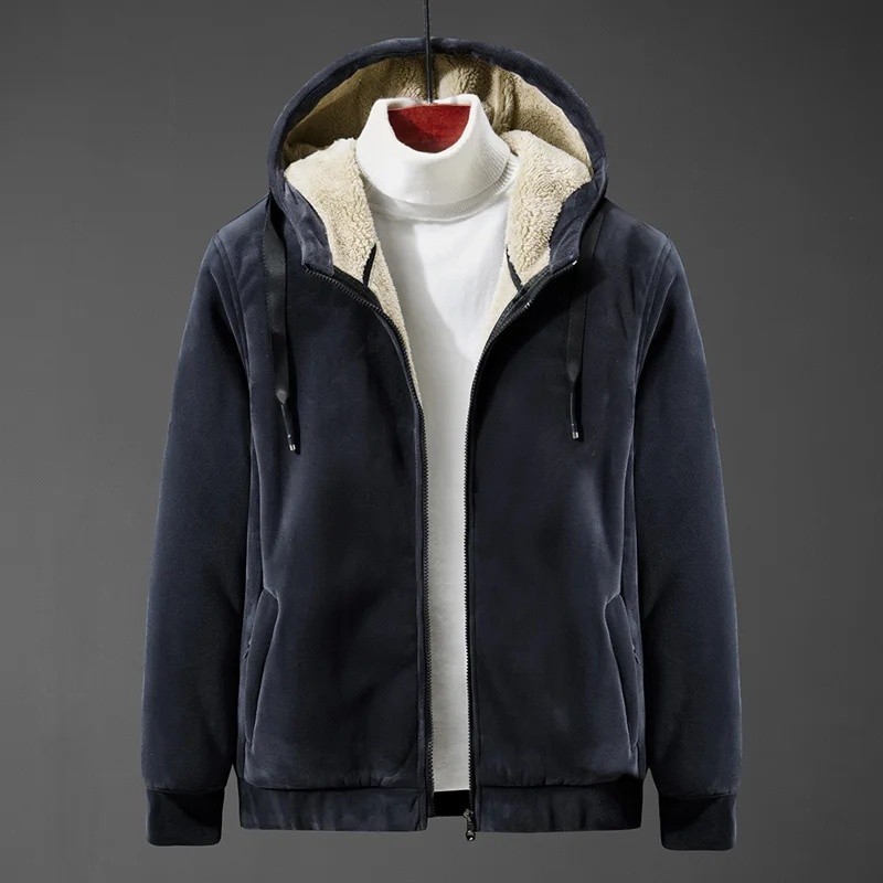 Moletom masculino de caxemira com capuz de lã, moletom masculino de caxemira com capuz Plus Size, roupas masculinas