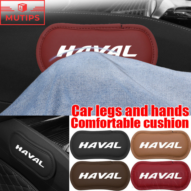Haval Couro Macio Almofada De Perna Do Carro Cotovelo Travesseiro Console Central Suporte Joelho Para H6 GT Jolion H2 H5