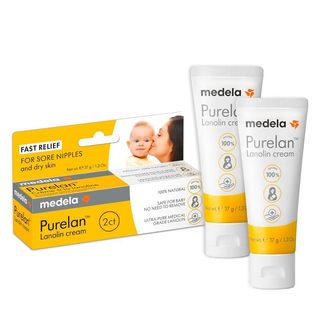 Medela Purelan Lanolina Creme Para Mamilos , Alívio Rápido , Seguro Bebês , 37g X2