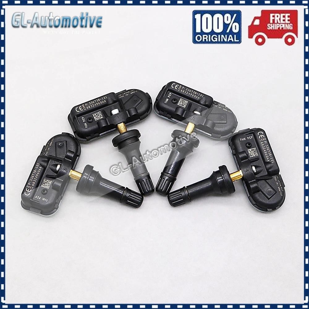 Conjunto De (4) TPMS 68185570sensor De Pressão Dos Pneus Aa Para JEEP CHEROKEE Dodge Ram 68157568peças Automotivas 433mh