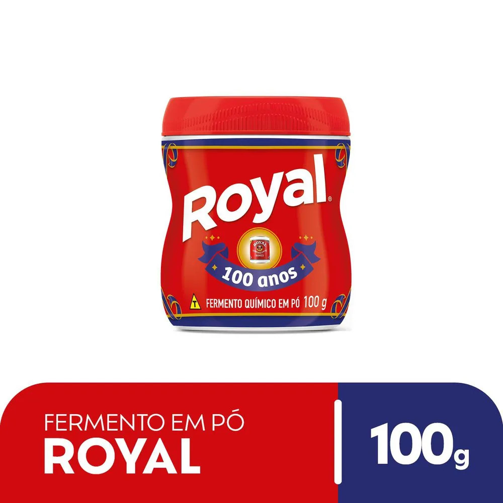 FERMENTO QUÍMICO EM PÓ ROYAL CAIXA COM 72un x 100g