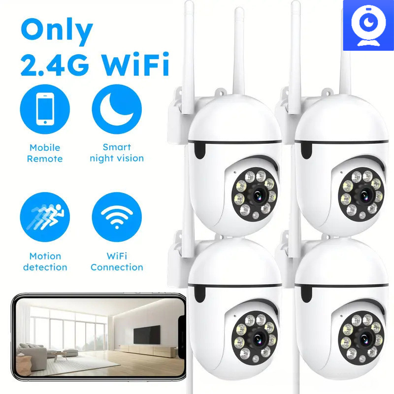 A7 CCTV Segurança WiFi Câmera Externa PTZ Speed Dome 1080P HD Aplicativo De Visão Noturna Infravermelha V360 Pro