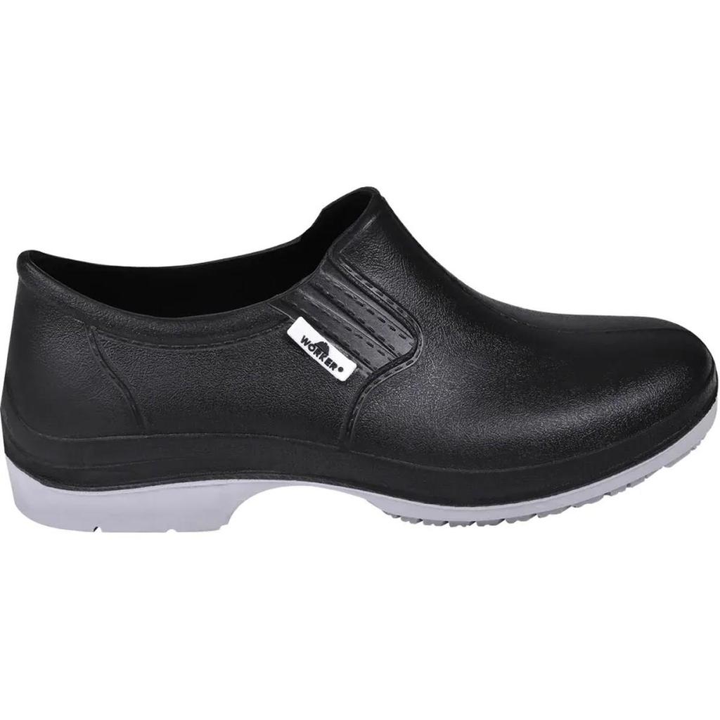 Sapato De Segurança Antiderrapante Pu N37 Preto Worker — imagem 2 de 2