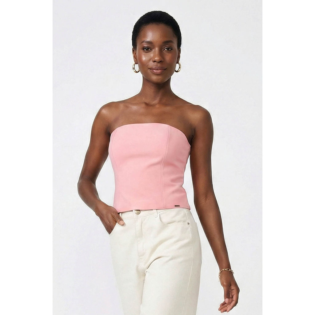 Blusa Tomara Que Caia Feminina Marialícia Rosa