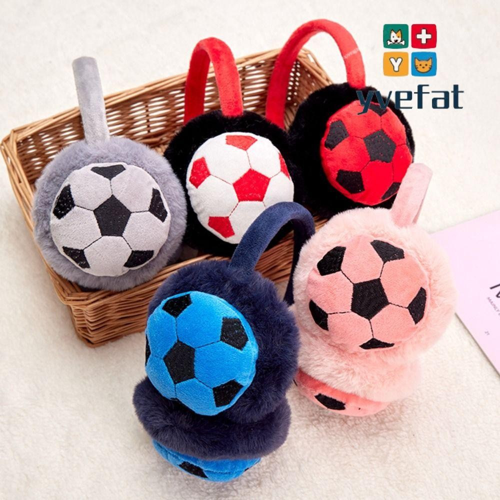 Aquecedor De Orelha De Futebol YVEFAT , Protetores Infantis Anticongelantes Espessados , Capa De Ouvido De Pelúcia Para