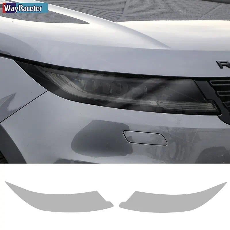 Película Protetora Para Farol De Carro , 2 Peças , Transparente , Fumado , Preto , TPU , Adesivo Range Rover Sport 2023 