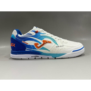 Sapatos De Futsal De Couro Masculino Top Flex Rebound IC Tênis Interno Branco Preto