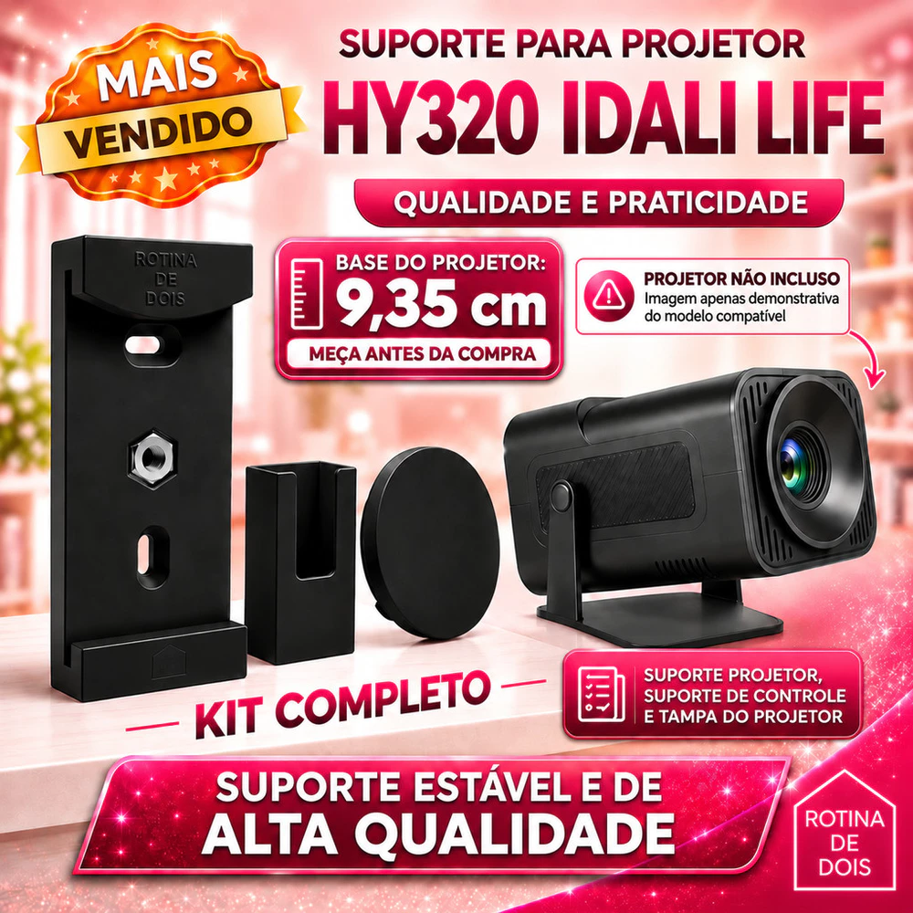 Suporte Projetor DataShow HY320 Mini de Teto Parede e Tripe